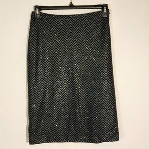 Lucy In The Sky Sparkle Chevron skirt size M